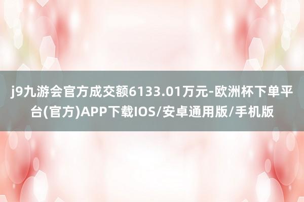 j9九游会官方成交额6133.01万元-欧洲杯下单平台(官方)APP下载IOS/安卓通用版/手机版