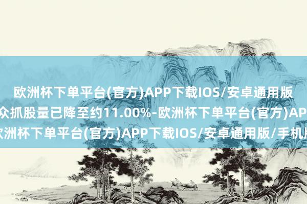 欧洲杯下单平台(官方)APP下载IOS/安卓通用版/手机版公司细察其公众抓股量已降至约11.00%-欧洲杯下单平台(官方)APP下载IOS/安卓通用版/手机版