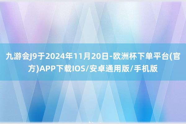 九游会J9于2024年11月20日-欧洲杯下单平台(官方)APP下载IOS/安卓通用版/手机版