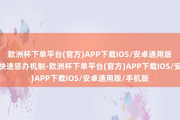 欧洲杯下单平台(官方)APP下载IOS/安卓通用版/手机版建造代购快速惩办机制-欧洲杯下单平台(官方)APP下载IOS/安卓通用版/手机版