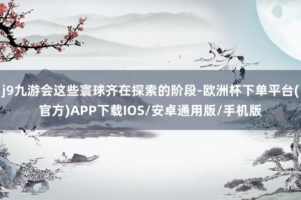 j9九游会这些寰球齐在探索的阶段-欧洲杯下单平台(官方)APP下载IOS/安卓通用版/手机版
